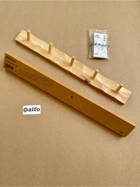 IKEA BASTUA Rack with 5 Knobs